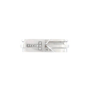 Tiffany & Co.  Modern Keys Ring 18K White Gold and Diamonds